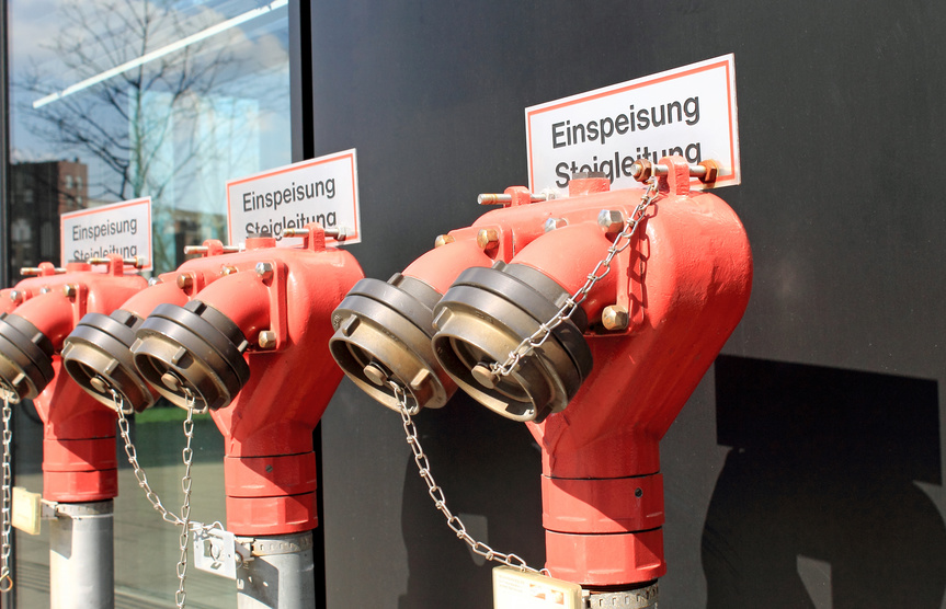 Löschwasser Einspeisung, Brandschutz